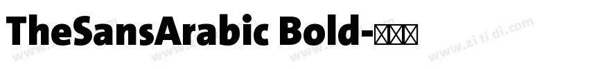 TheSansArabic Bold字体转换